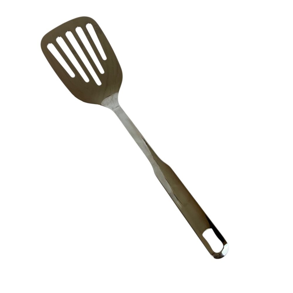 Inox 18-8 Stainless Steel Slotted Spatula Rustproof Durable Cooking Utensil